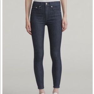 rag and bone  High Rise Ankle Skinny Jeans Size 27